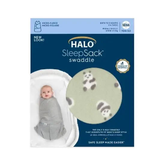 HALO Innovations Sleepsack Micro-Fleece Swaddle Wrap image {1}