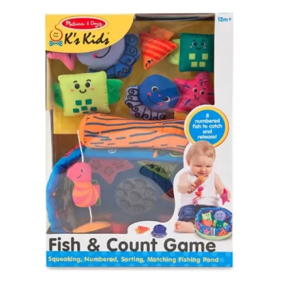 Melissa & Doug K's Kids Fish and Count Learning Game With 8 Numbered Fish to Catch and Release image {2}