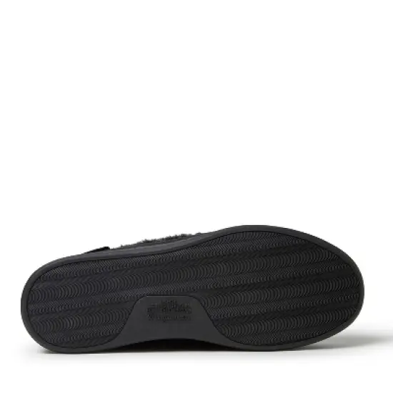 Dearfoams Men's Eli Microsuede Moccasin Slipper with Whipstitch image {2}