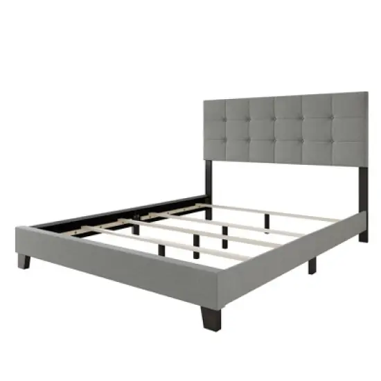 Home Design Sara Panel Bed with 2 Nightstands Gray image {11}