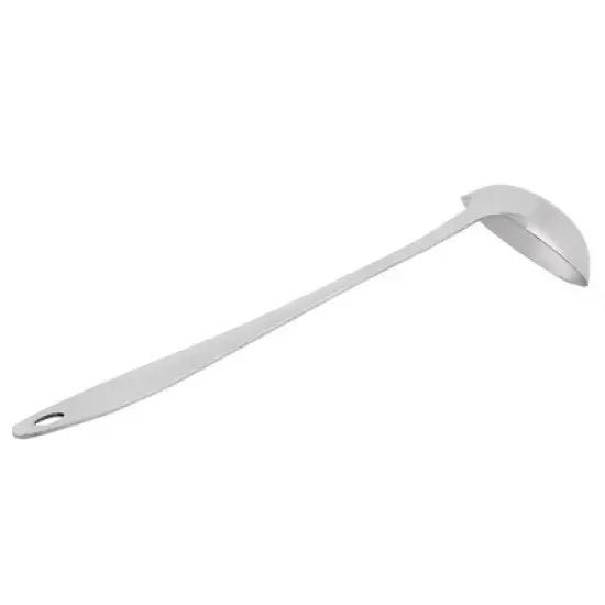 Unique Bargains Canteen Dining Hall Long Handle Cooking Utensil Soup Ladle 13.4" Silver Tone 1 PC image {1}