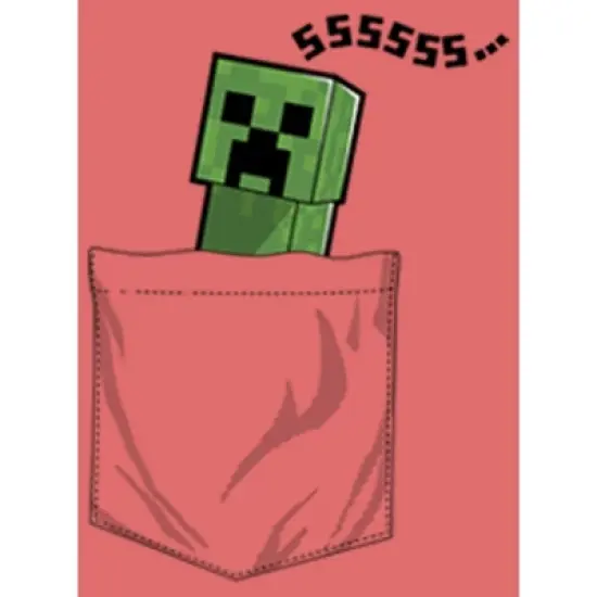 Boy's Minecraft Faux Pocket Creeper Performance Tee image {1}