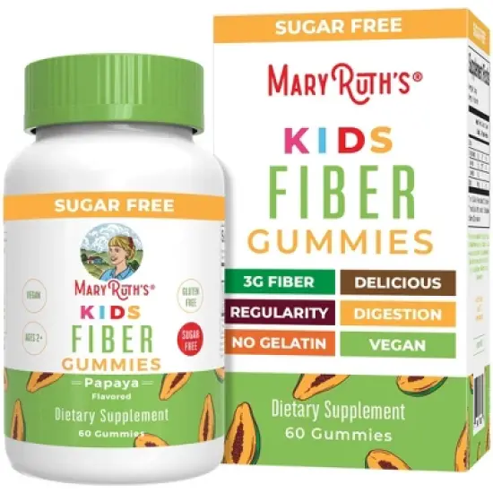 MaryRuth's Kids Fiber Gummies, Papaya, 60 ct image {9}