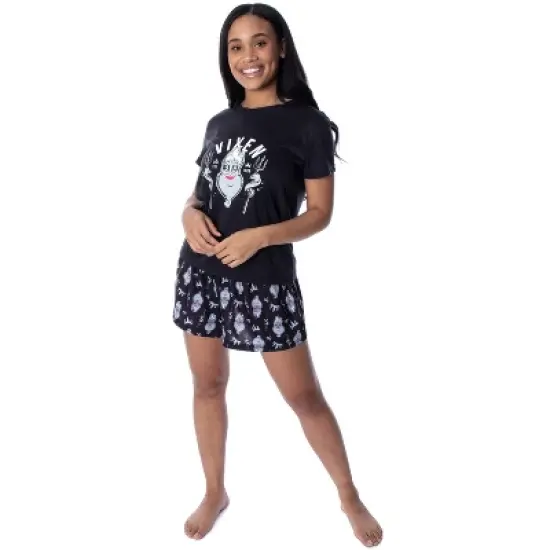 Disney Villains Women's Vixen Ursula Shirt and Shorts 2 Piece Pajama Set image {1}