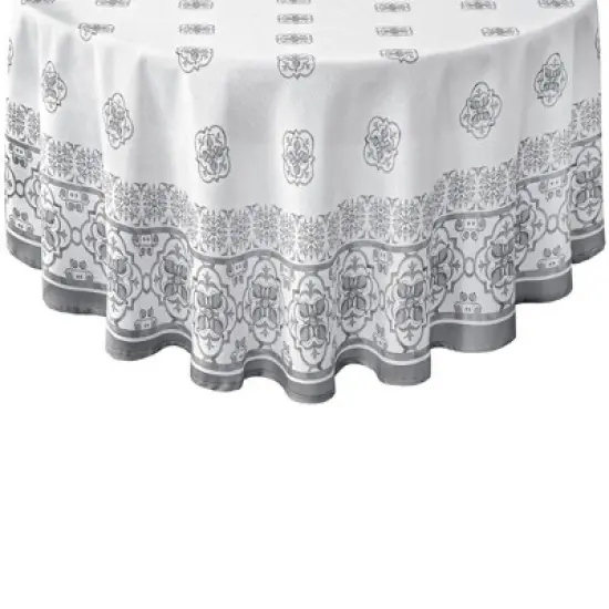 Amani Tile Double Border Tablecloth - Elrene Home Fashions image {5}