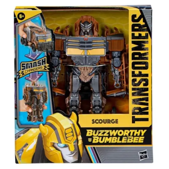 Transformers Buzzworthy Bumblebee Smash Changers Scourge Action Figure image {1}
