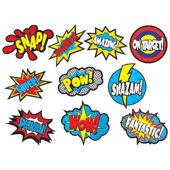 Teacher Created Resources Superhero Sayings Accents 30 Per Pack 3 Packs (TCR5835-3) image {1}