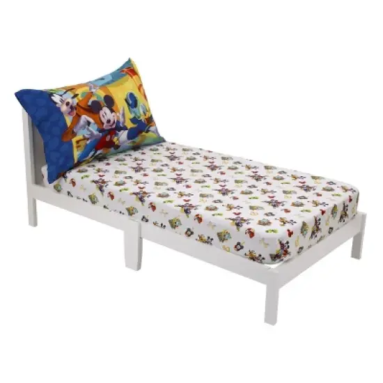 Disney Mickey Mouse Funhouse Crew 2 Piece Toddler Sheet Set - Fitted Bottom Sheet and Reversible Pillowcase image {7}