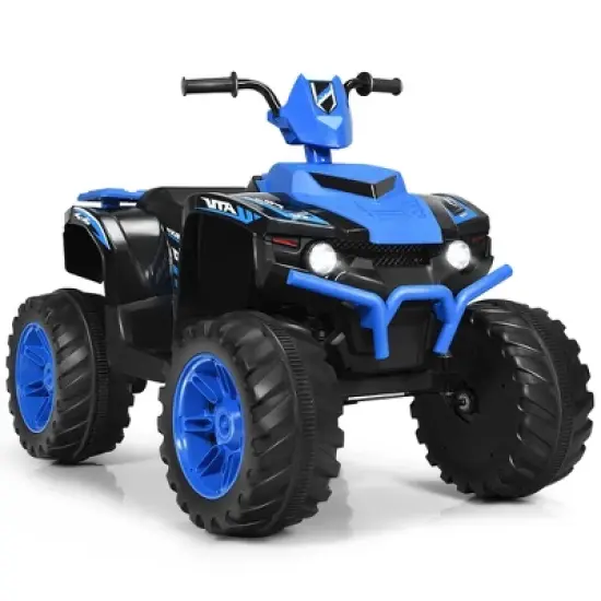 Costway 12V Kids 4-Wheeler ATV Quad Ride On Car w/ LED Lights Music  USB image {10}