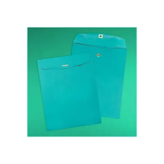 JAM Paper Open End Clasp Catalog Envelope 9" x 12" Sea Blue 100/Box (900906997) image {3}