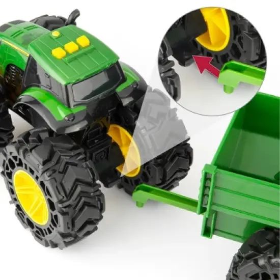 John Deere Monster Treads Tractor with Wagon image {2}