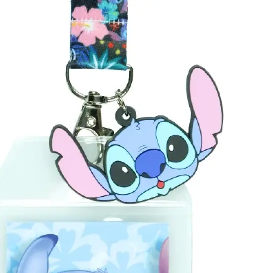 Disney Lilo and Stitch Tropical Breakaway Lanyard ID Badge Holder image {2}
