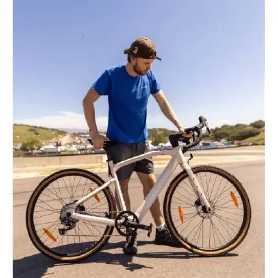 Vanpowers Adult UrbanCross Ultra 2.5' Step-Over Electric Bike - Yellow image {4}