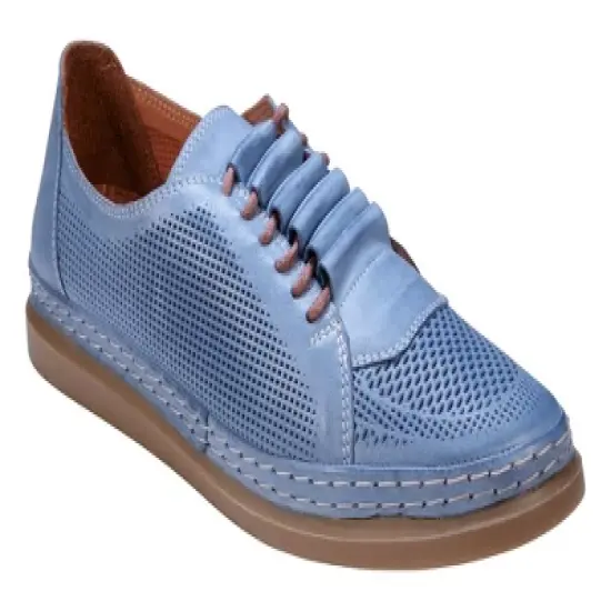 Cools 21 Oscar Hidden Lace Perforated Memory Foam Leather Sneakers image {7}