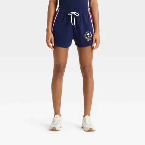 Women's Peanuts Graphic Shorts - Navy image {3}