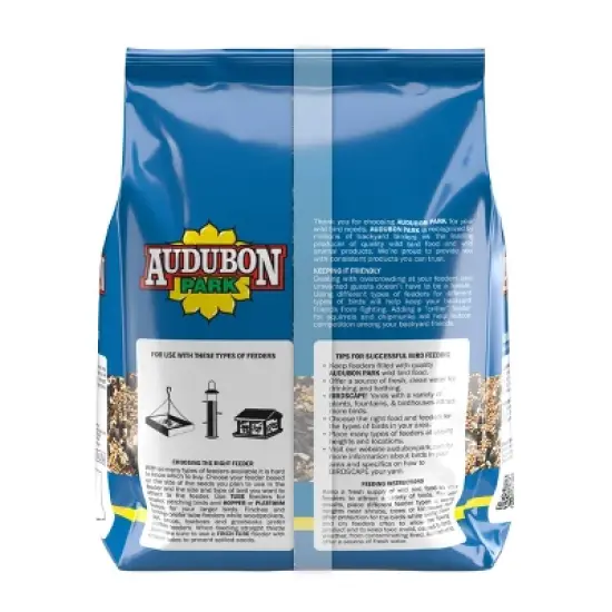 Audubon Park 4.5lb Songbird Blend Wild Bird Food: Attracts Colorful Birds, Nutritious Mix image {1}
