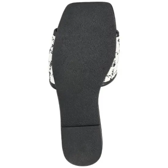 Journee Collection Womens Mikala Slide Low Block Heel Sandals image {4}