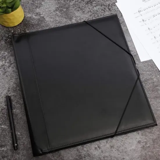 Music Sheet Folder with Elastic Band (12.6 x 13.7 in, Black) image {2}