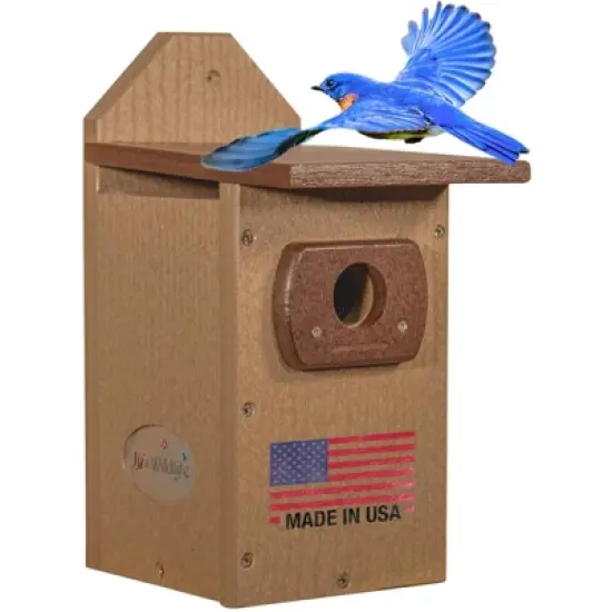JCS Wildlife Recycled Poly Lumber Standard Bluebird House image {10}