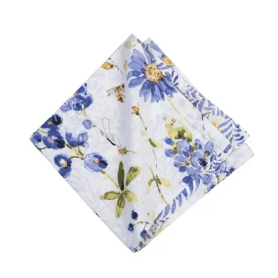 C&F Home Lovely Blues Cotton Cloth Napkins Set of 6 image {1}