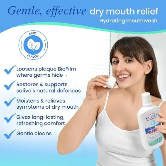 Salivea Extra Gentle Mouthwash Soothing Mint, 16 Oz image {2}