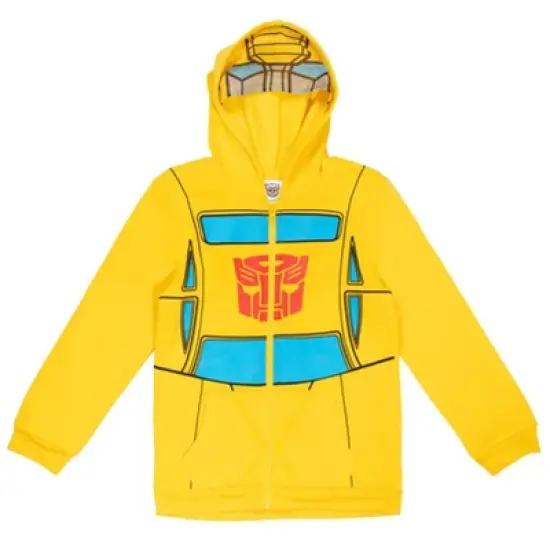 Transformers Optimus Prime Bumblebee Megatron Fleece Zip Up Hoodie Little Kid to Big Kid image {8}