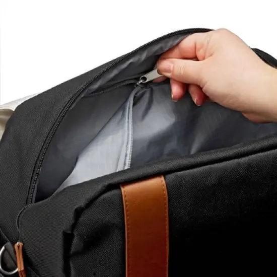 JJ Cole Bloomfield Modular Knapsack Diaper Bag Onyx & Ivory image {5}