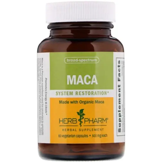 Herb Pharm Maca, 500 mg, 60 Vegetarian Capsules image {2}