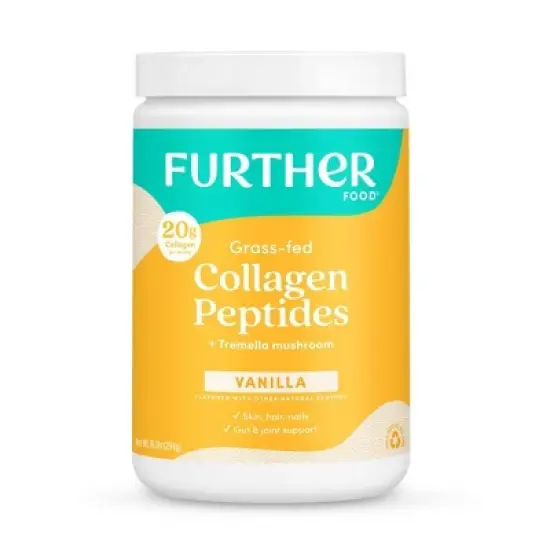 Further Food Collagen Peptides Powder + Beauty Mushroom - Vanilla - 10.37oz image {5}