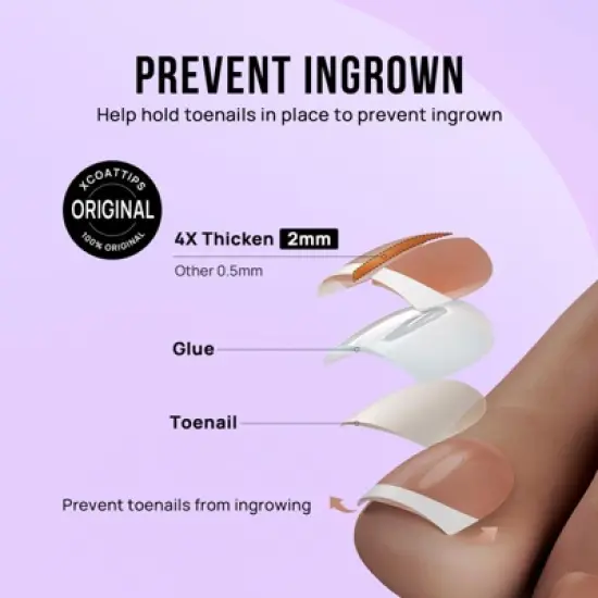 BTArtbox Press-On Toenails - Champ - S Squoval - 32ct image {5}