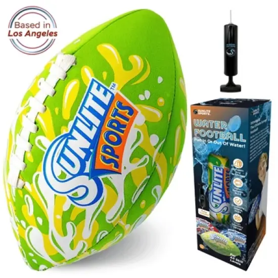 Sunlite Sports Waterproof Football, Outdoor Play, for Pool Beach Lake Park Water Toy, for Kids Children Teens Adults, Family Fun - Blue image {10}