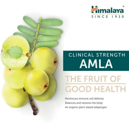 Himalaya Organic Amla Natural Antioxidant for Immune Support, 60 Caplets, 1 Month Supply image {2}
