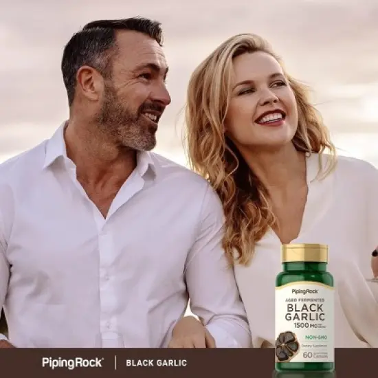 Piping Rock Black Garlic 1500mg | 60 Capsules image {5}