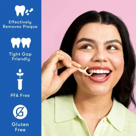 SmartLifeco Biodegradable Eco Dental Floss Picks | Unflavored (PACK OF 2 BAGS) Smart Life Co | Maintain your oral hygiene. image {3}