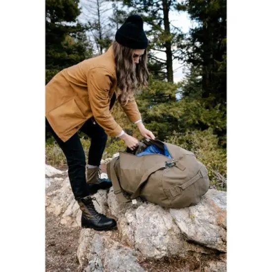 Stansport Cotton Canvas Duffel Bag With Handles O.D. image {5}