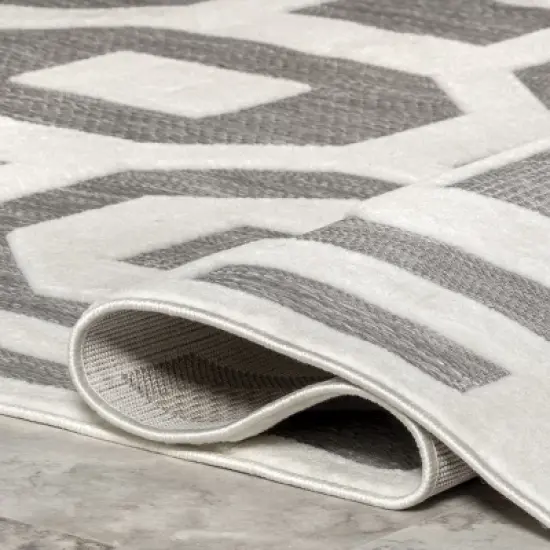 nuLOOM Nicola Transitional Bars Indoor/Outdoor Area Rug image {3}