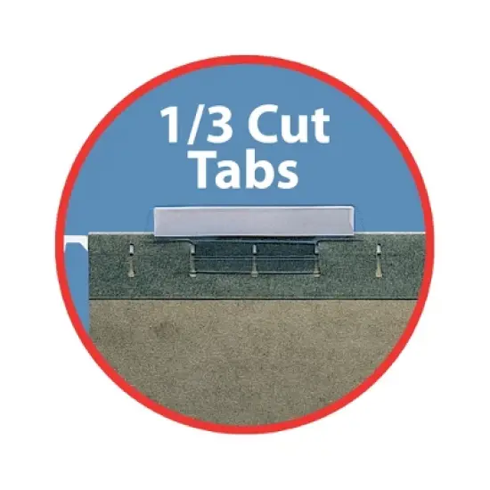 Smead Hanging File Folder with Tab,  1/3- Cut Adjustable Tab, Legal Size, PAPER,  25 per Box (64135) image {4}