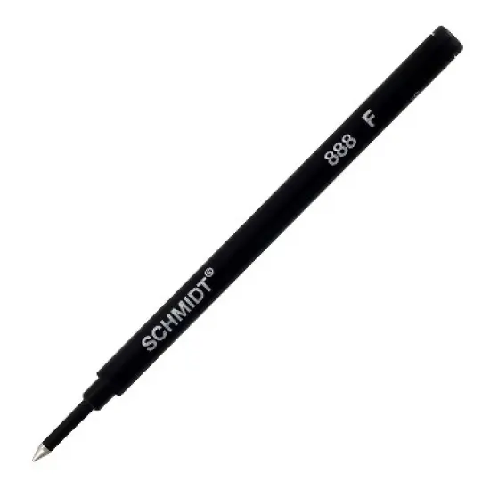 Schmidt Ink Schmidt 888 Safety Ceramic Rollerball Plastic Tube Refill Fits Universal Pens Fine Black image {2}