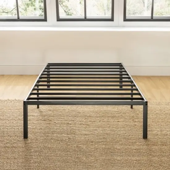14" Classic Metal Platform Bed Frame Black - Mellow image {2}