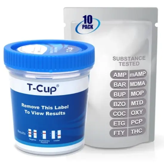 Mintegrity 10 Pack 14-Panel Instant at Home Urine Drug Test Kits | Multi-Panel Urine Screening Testing Kit | MT-TDOA-8145EF image {5}