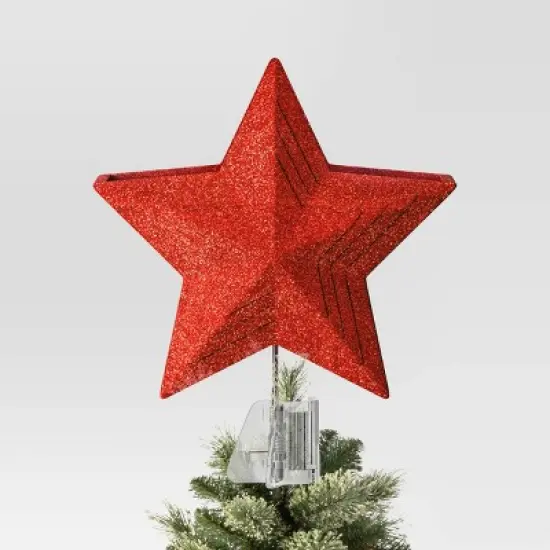 10" Lit-Led Red Star Projects Gingerbread/Candy Cane/Snowflakes Christmas Tree Topper - Wondershop&trade; image {2}