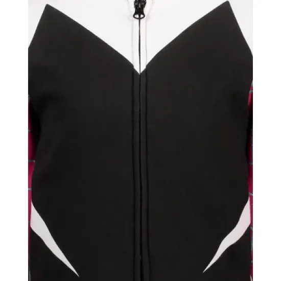 Marvel Spider-Man Spider-Gwen Ghost Spider Girls Fleece Zip Up Hoodie Little Kid to Big Kid image {8}