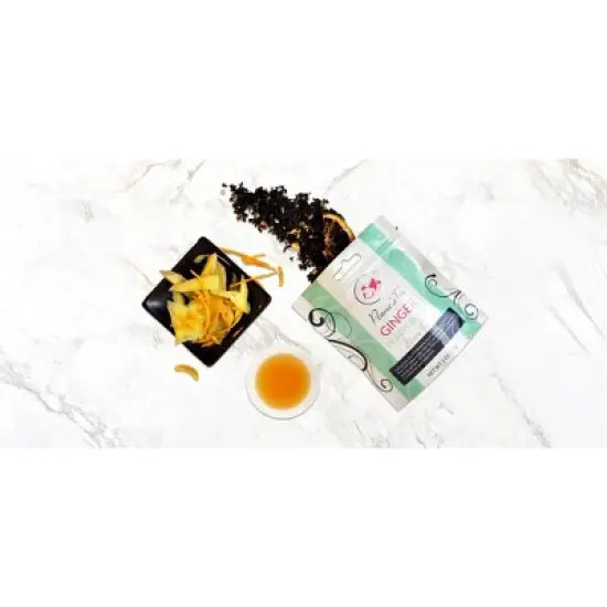 Pennie's Tea Ginger Peach Blast Loose Leaf Tea - 2oz image {1}