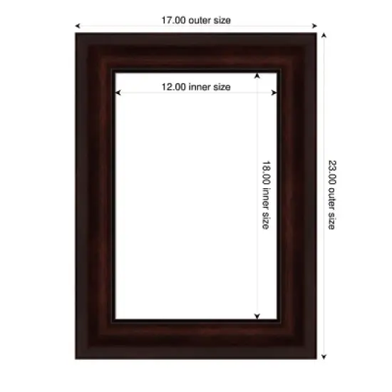 Amanti Art Coffee Bean Brown Framed Dry Erase Magnetic Board image {4}
