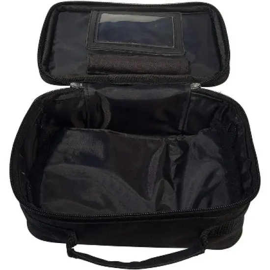 WE Games Padded Chess Travel Bag with Handle - Can fit a chess clock or chess pieces - Black - measures 9.5 inches image {1}