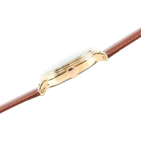 Men's Marvel Comics Gold Alloy Vintage Watch - Brown image {4}