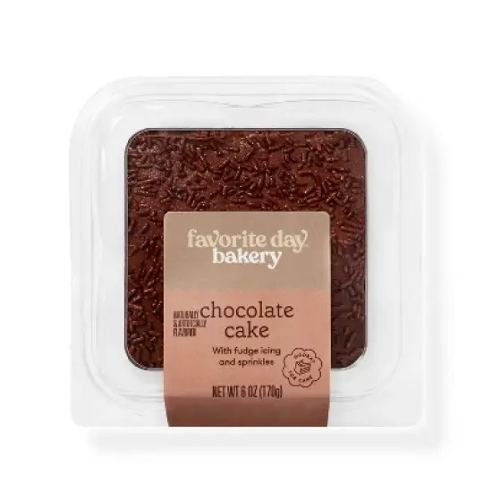 Chocolate Cake Slice - 6oz - Favorite Day&trade; image {3}