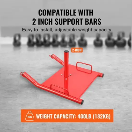 VEVOR Weight Training Pull Sled, Fitness Strength Speed Training Sled, Steel Power Sled Workout Equipment for Athletic Exercise and Speed Improvement image {4}
