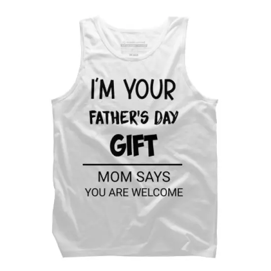 Men's Design By Humans I'm Your Father's Day Gift Black Text By sukhendu12 Tank Top image {3}