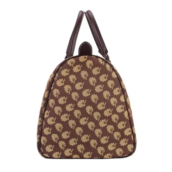 Signare USA Jane Austen Oak Brown Big Holdall/Duffel Bag image {2}